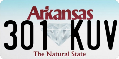 AR license plate 301KUV