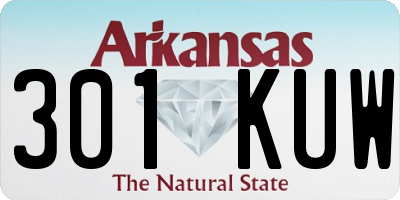 AR license plate 301KUW
