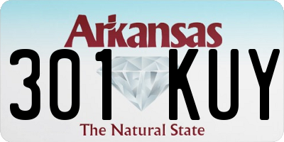 AR license plate 301KUY
