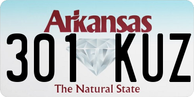 AR license plate 301KUZ