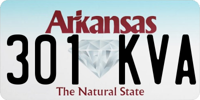 AR license plate 301KVA