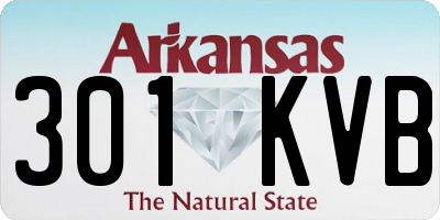 AR license plate 301KVB