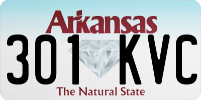 AR license plate 301KVC