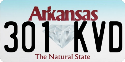 AR license plate 301KVD
