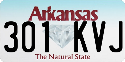 AR license plate 301KVJ