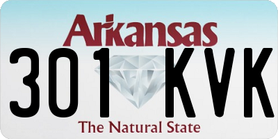 AR license plate 301KVK