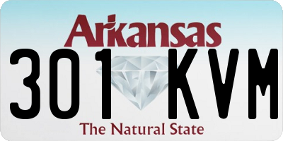 AR license plate 301KVM
