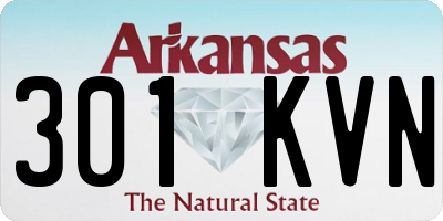 AR license plate 301KVN