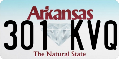 AR license plate 301KVQ