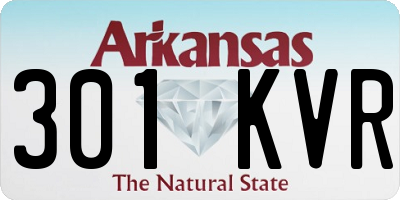 AR license plate 301KVR