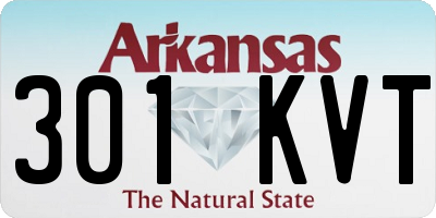 AR license plate 301KVT