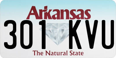 AR license plate 301KVU