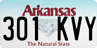 AR license plate 301KVY