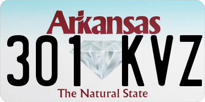 AR license plate 301KVZ