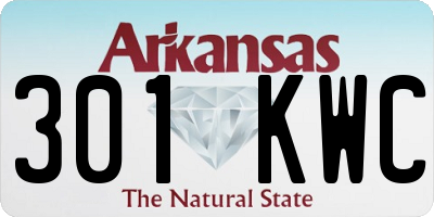 AR license plate 301KWC