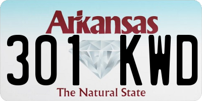 AR license plate 301KWD