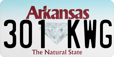 AR license plate 301KWG