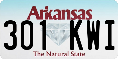 AR license plate 301KWI