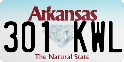 AR license plate 301KWL