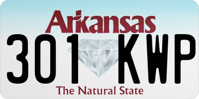 AR license plate 301KWP