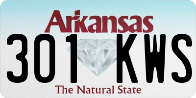 AR license plate 301KWS