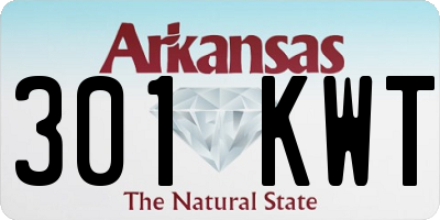 AR license plate 301KWT
