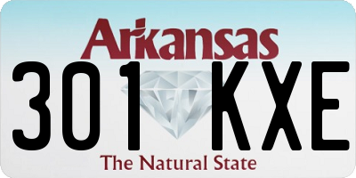 AR license plate 301KXE