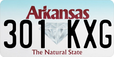 AR license plate 301KXG