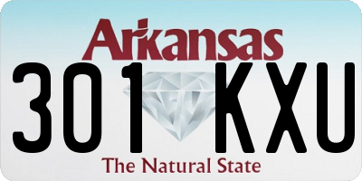 AR license plate 301KXU