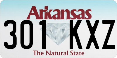 AR license plate 301KXZ