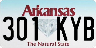AR license plate 301KYB