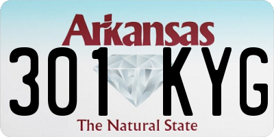 AR license plate 301KYG