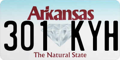 AR license plate 301KYH