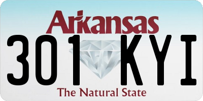 AR license plate 301KYI