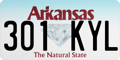 AR license plate 301KYL