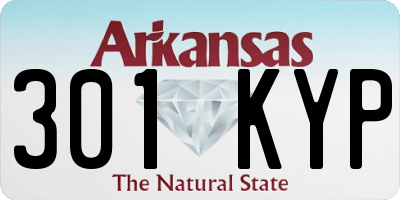 AR license plate 301KYP