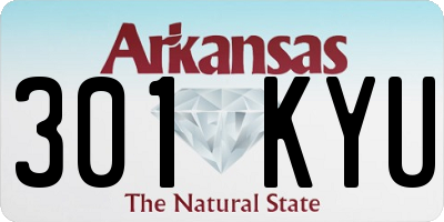 AR license plate 301KYU