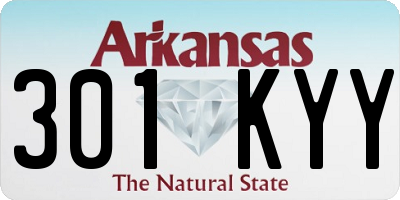 AR license plate 301KYY