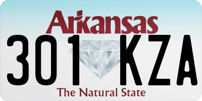AR license plate 301KZA