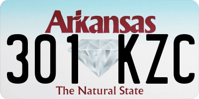 AR license plate 301KZC