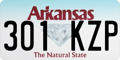 AR license plate 301KZP