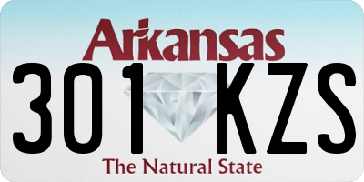 AR license plate 301KZS