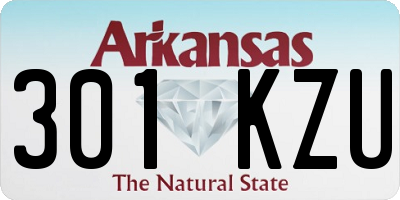 AR license plate 301KZU