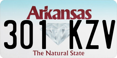 AR license plate 301KZV