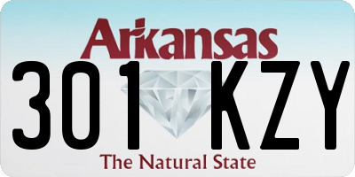 AR license plate 301KZY