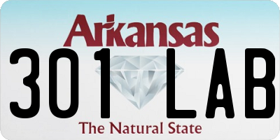 AR license plate 301LAB