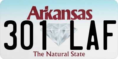 AR license plate 301LAF