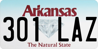 AR license plate 301LAZ