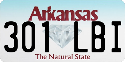 AR license plate 301LBI