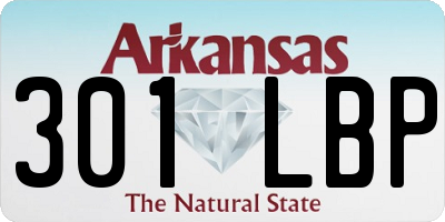 AR license plate 301LBP